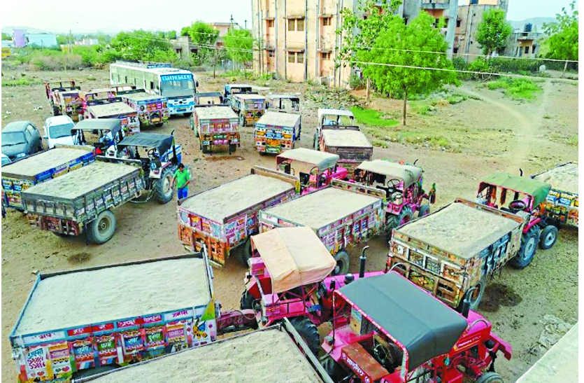 Illegal gravel business in bhilwara