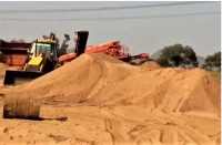 Illegal gravel mining in bhilwara
