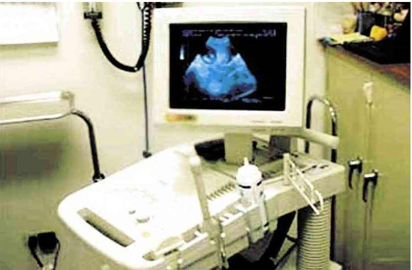 Commotion in sonography department in bhilwara