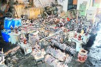 MPEB godam fire in satna madhya pradesh