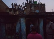 Fire in house