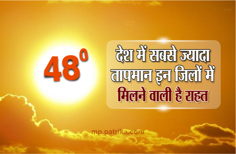 highest temperature in mp