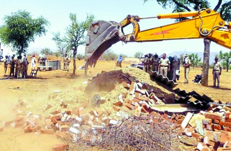 Encroachment removed