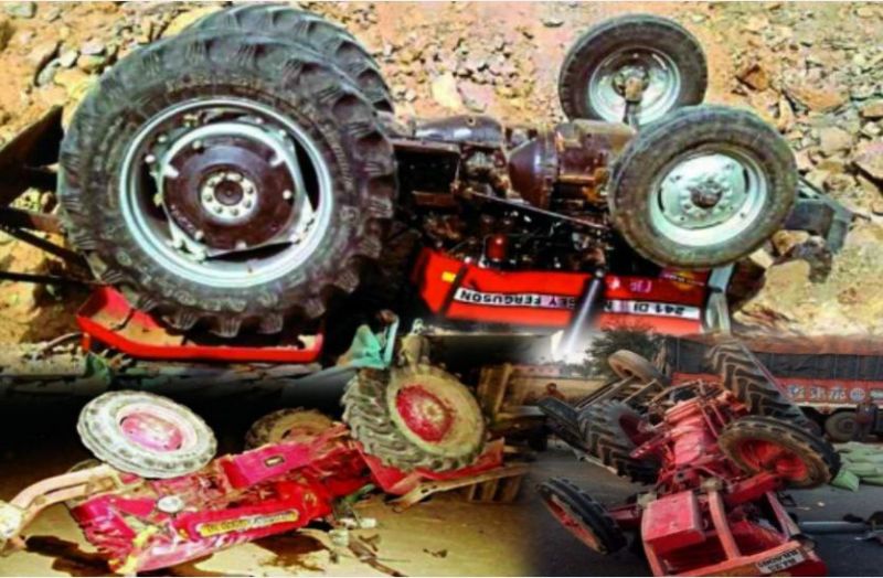 Accident cases of tractor in sikar Rajasthan