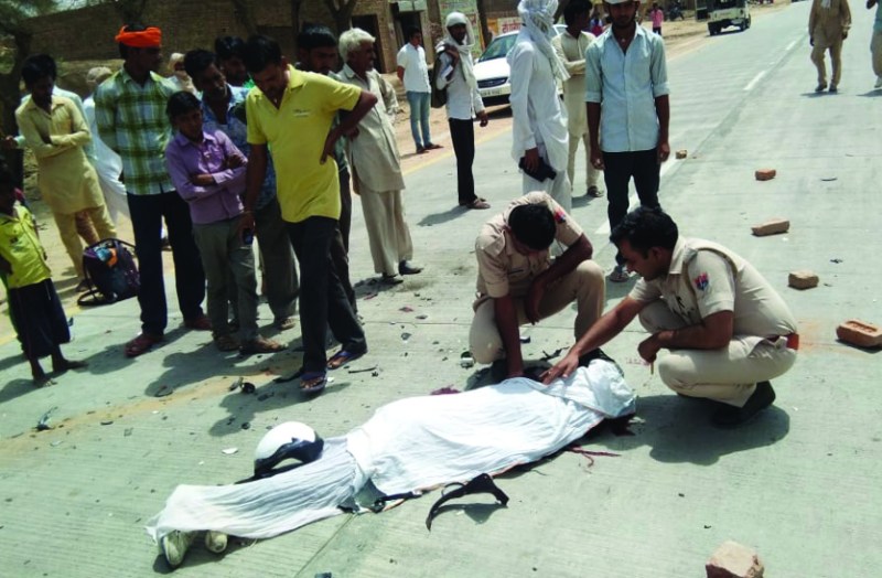 tractor bike accident one died