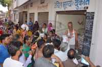 Commotion on the black market ration in bhilwara