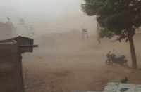 Strom and rain in bhilwara