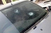 Broken glass of vehicles