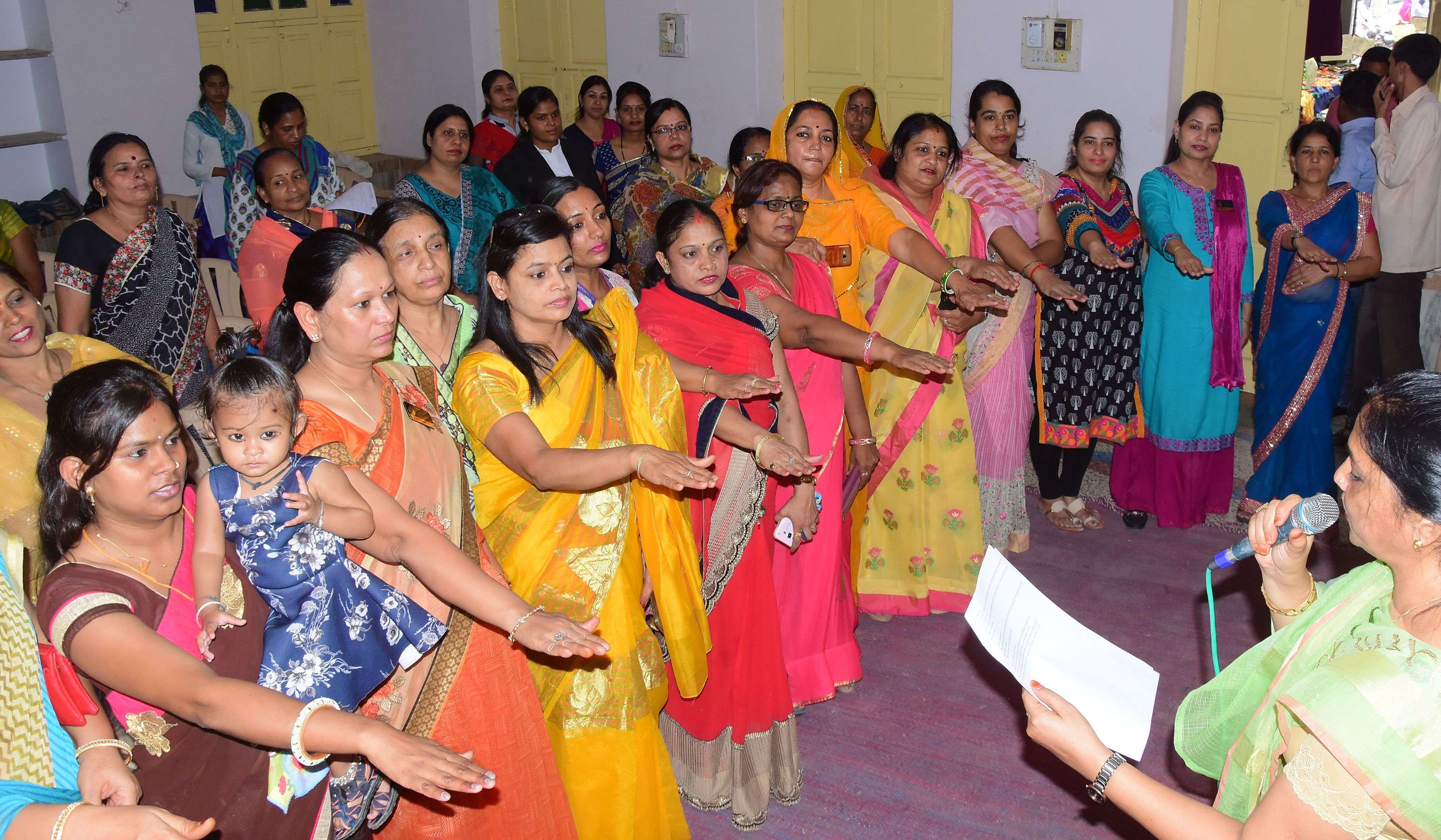 ladies took part in patrika changemaker campaign for clean politics
