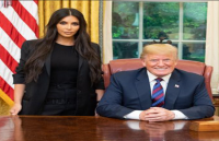 Kim Kardashian and Donald Trump