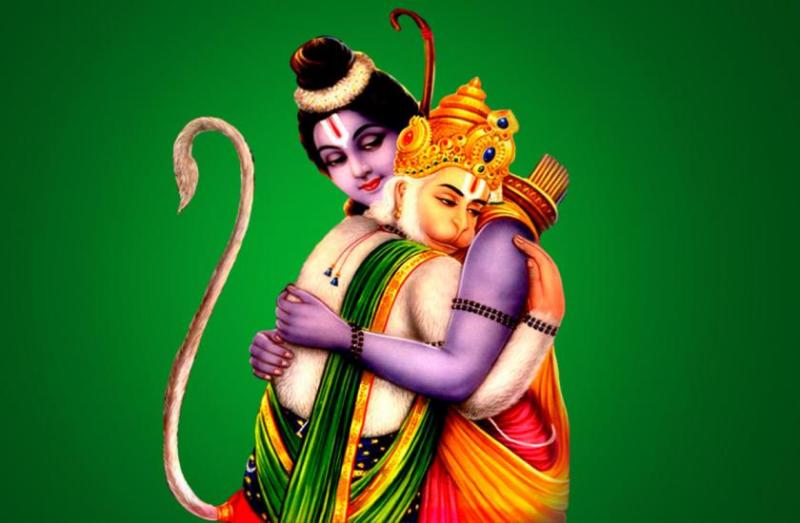 Lord Rama with Hanuman ji