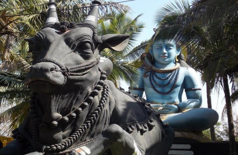 Lord Shiva with nandi
