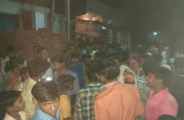 The villagers beat up the thief in bhilwara