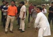 Akhilesh Yadav played cricket 