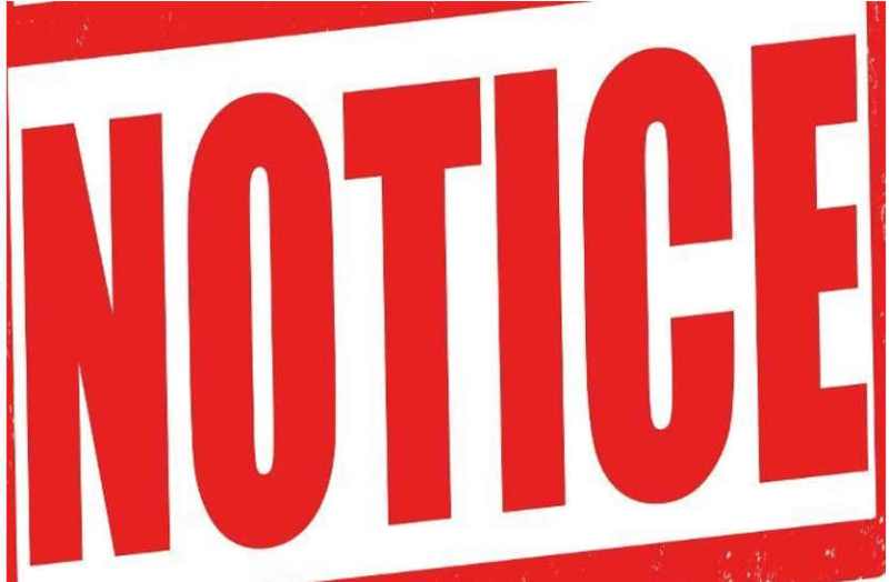 Notice to Principal in bhilwara