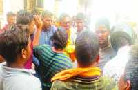 Commotion against private companies in bhilwara