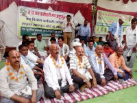 Forest workers protest in protest