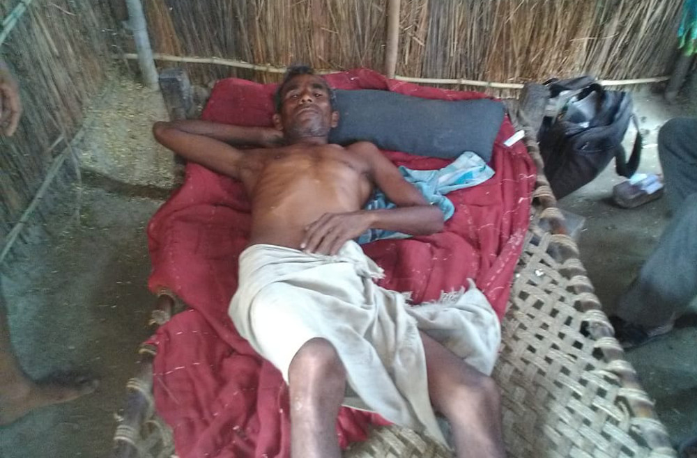 Wild pig attack on farmer in Lakhimpur Kheri UP news
