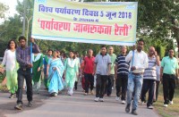 एनटीपीसी में विश्व पर्यावरण दिवस के उपलक्ष्य में निकाली गई रैली, इस तरह के नारों से लोगों को किया गया जागरूक