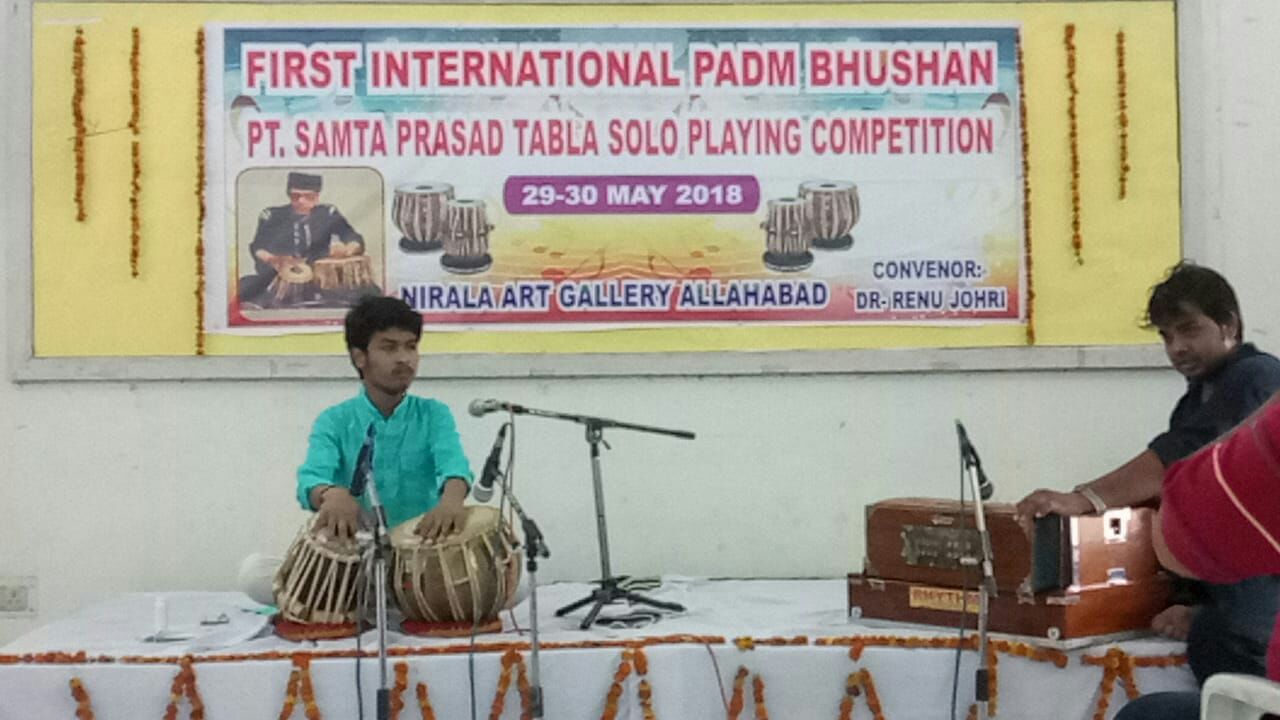 Paswan's Saawan won second place in the International Tabla Playing Co
