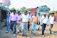satna Vishwasrao Sabji Mandi inspection in Municipal Commissioner