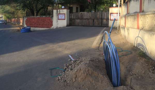 sewerage and road work in udaipur, collector house udaipur