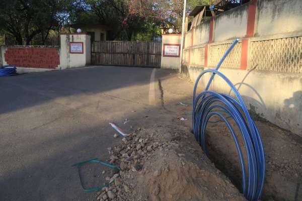 sewerage and road work in udaipur, collector house udaipur
