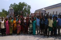 Protest by villagers