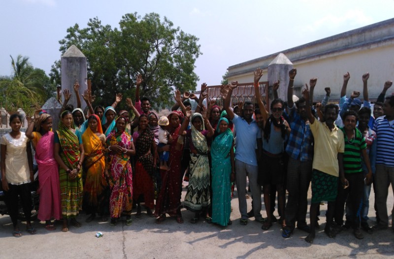 Protest by villagers