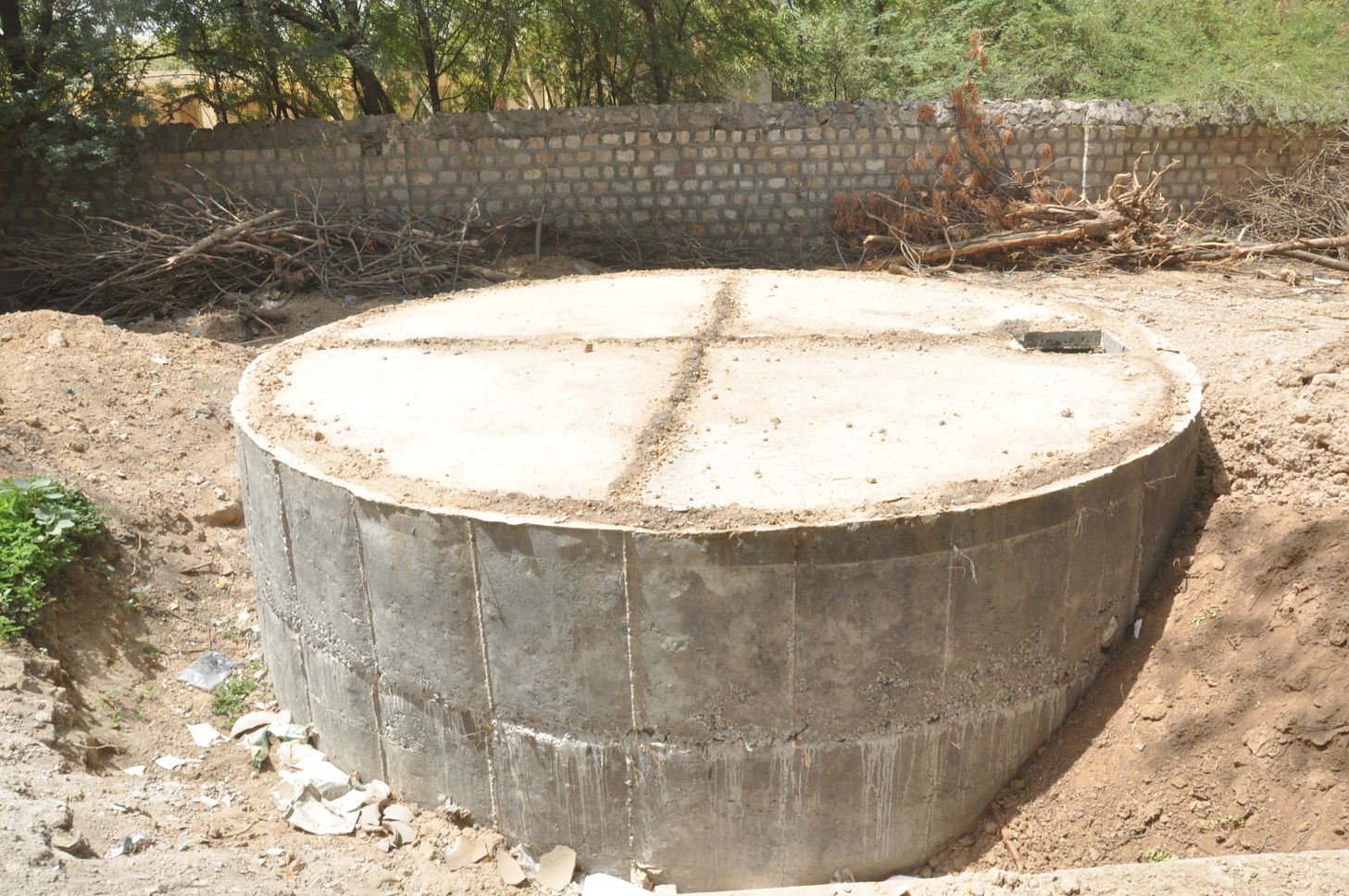 Sterilization of rain water harvesting in government offices
