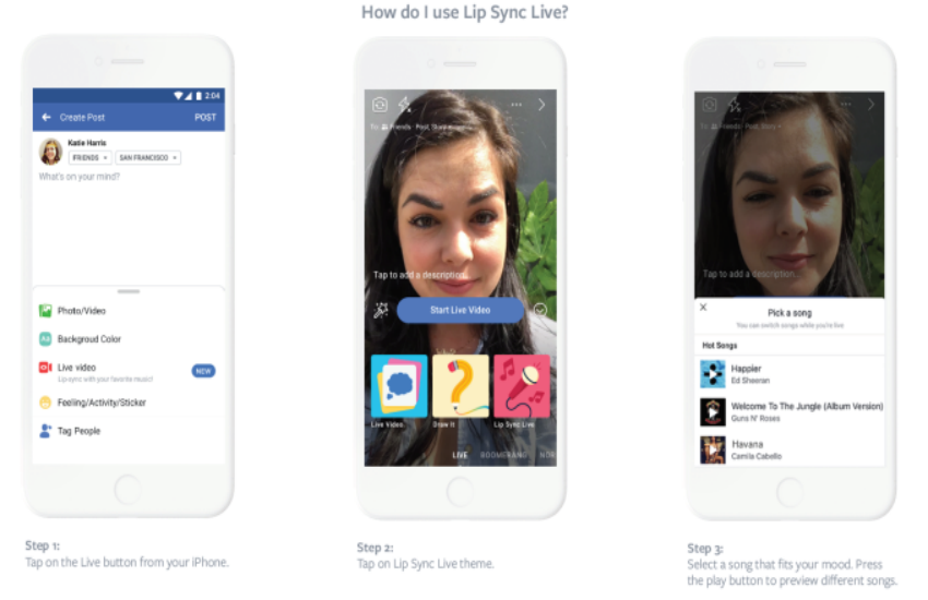 facebook live sinc app