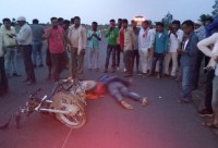 Dead body of young man