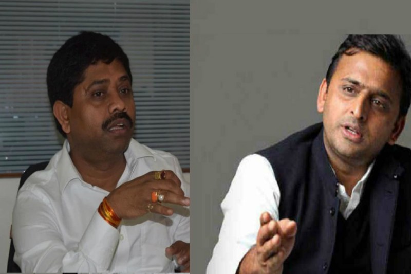 Nand Gopal Nandi and Akhilesh Yadav