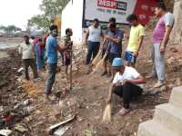 अमृतम् जलम् :  राम सागर तालाब में फैली गंदगी को किया गया साफ