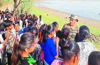 Foreign birds coming in the Ranjit Sagar pond in bhilwara
