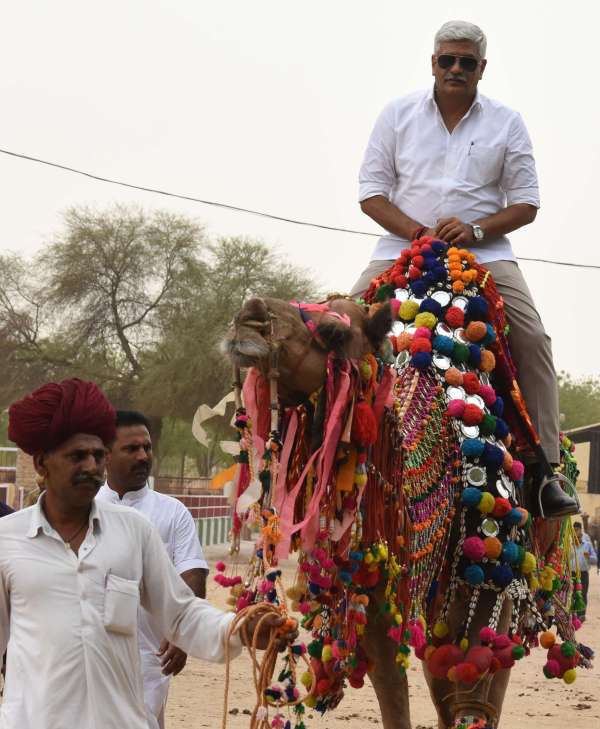 Minister Gajendra Singh Shekhawat in Bikaner