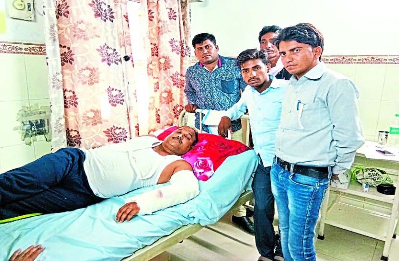 जयपुर में एसएमएस अस्पताल में भर्ती