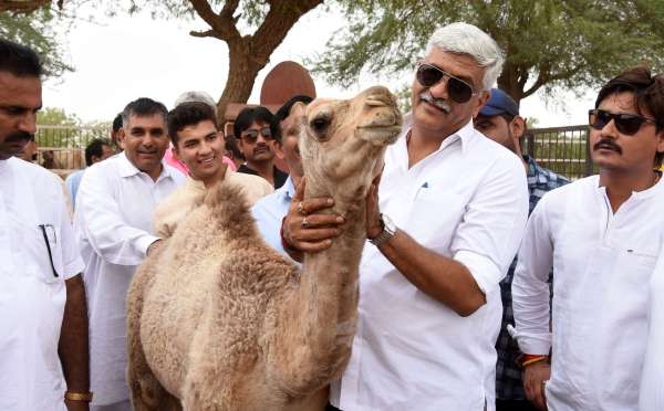 Minister Gajendra Singh Shekhawat in Bikaner