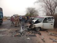 Two people die in car-ambulance clash