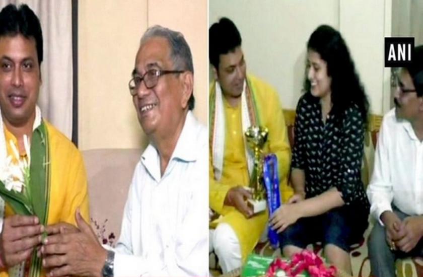 संपर्क फॉर समर्थन: बिप्लब देब ने अगरतला मेयर और नेशनल प्लेयर से की मुलाकात
