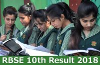 RBSE 10th result 2018