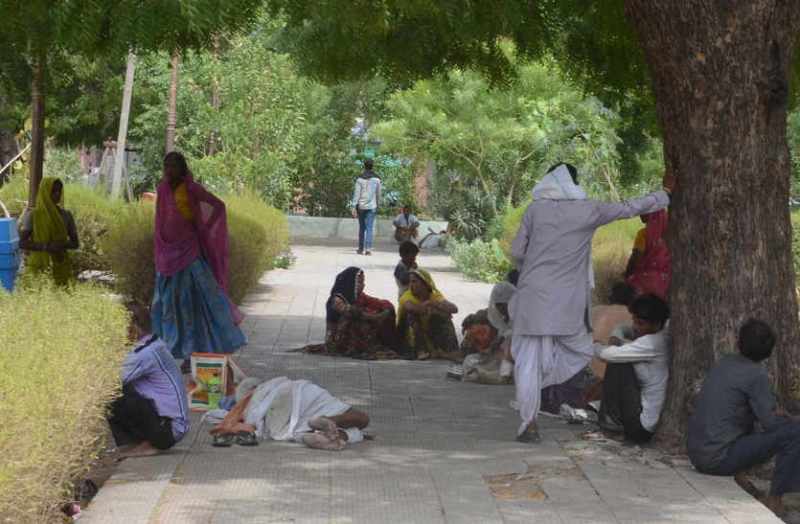 Death of a farmer from heat in bhilwara