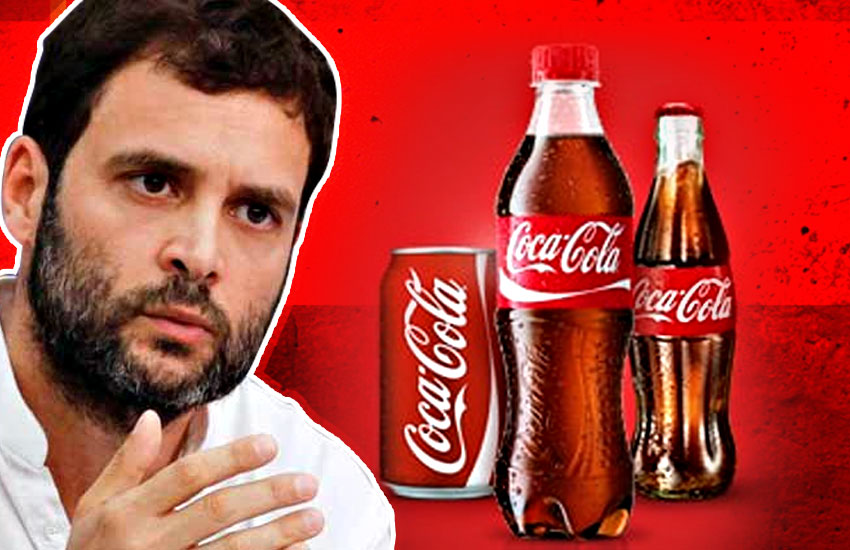 Rahul Gandhi on Coca Cola