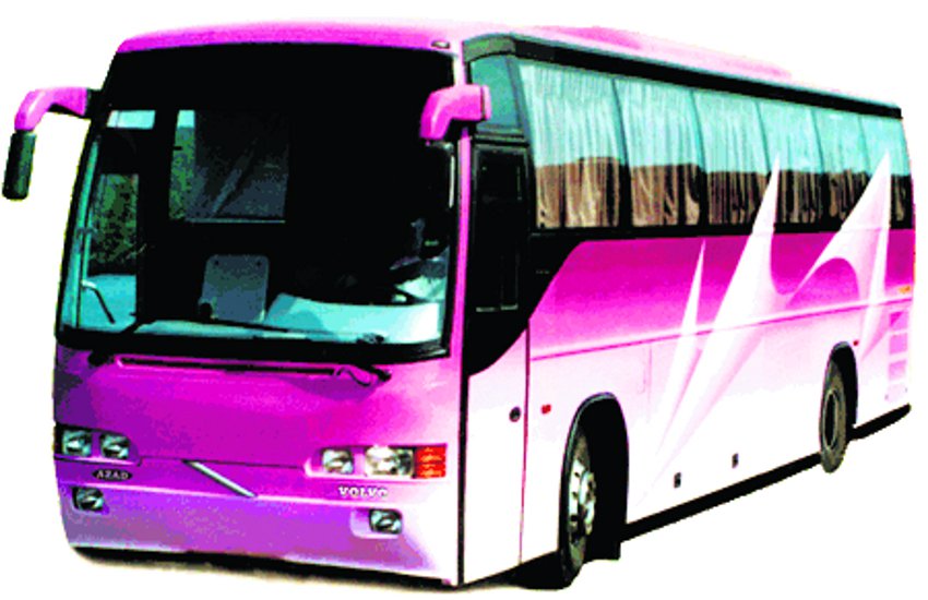 Luxury buses connecting smaller cities with capital, 14 passes through