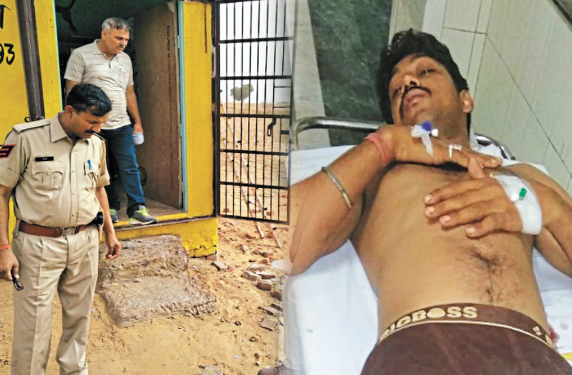 firing at wine shop salesman injured in pacheri jhunjhunu