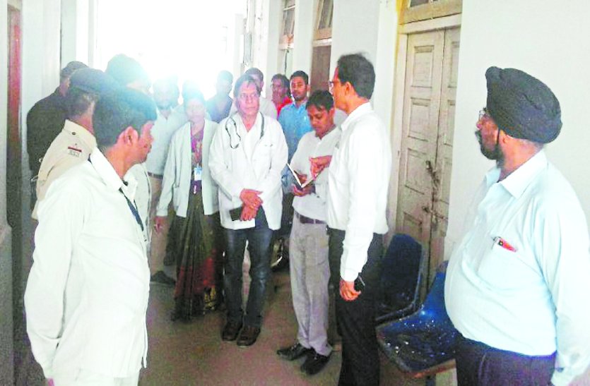 Collector Ved Prakash did inspection of district hospital