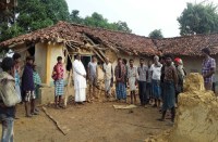 Elephants broken house