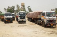 Illegal gravel mining