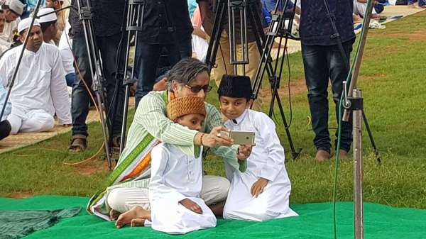 Eid celebration in Thiruvananthapuram in presence of MP shashi tharoor