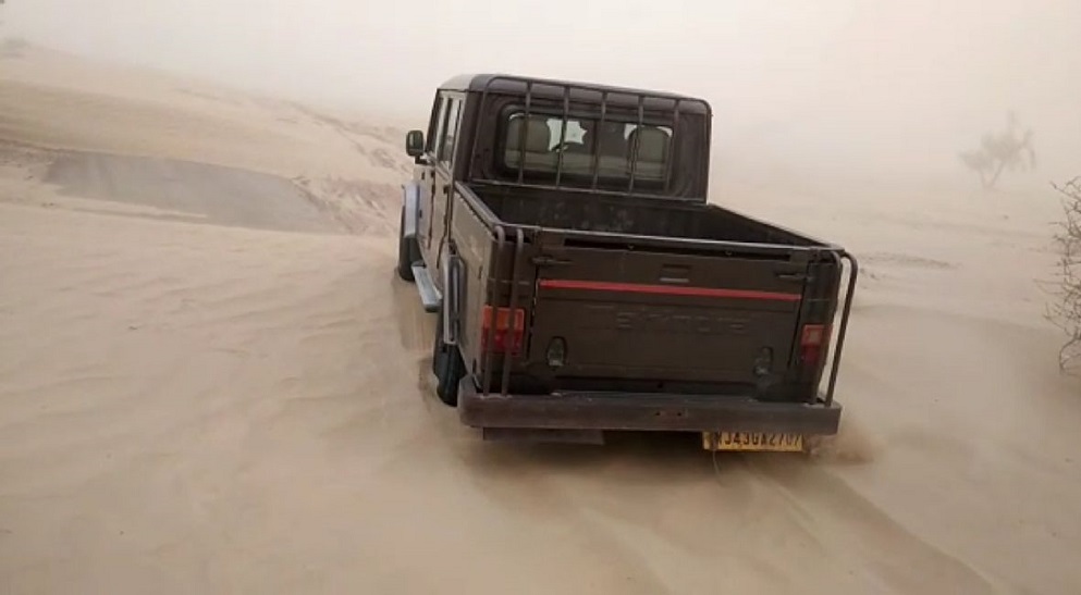 Roads covered with sand